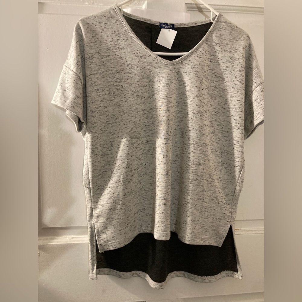 Splendid Heather Gray V-Neck Tee - Picture 4 of 8
